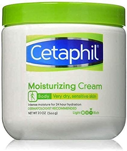 Cetaphil Moisturizing Cream, Face & Body Moisturizer for Men & Women, Dry to Very Dry and Sensitive Skin, Unscented, 453g