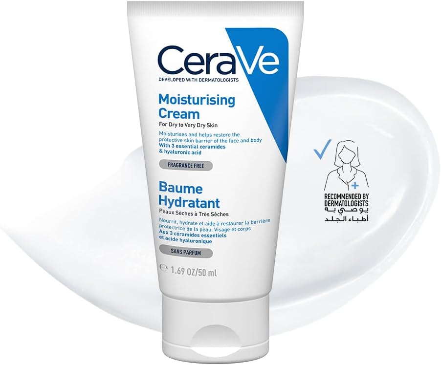 Cerave Moisturizing Cream for Dry Skin with Hyaluronic Acid 50ml