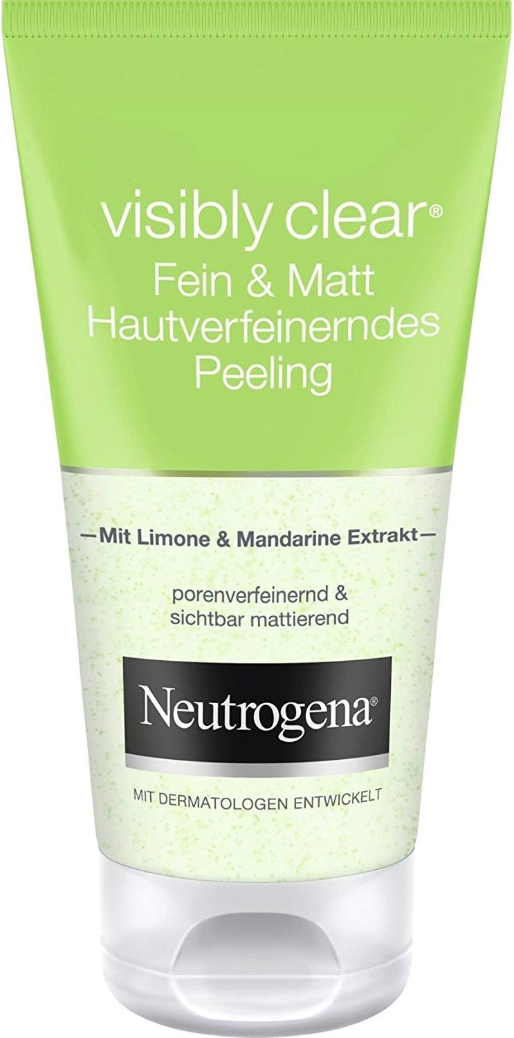 Neutrogena, Facial Wash, Visibly Clear, Pore & Shine, With natural cleanser lime & soothing aloe vera for a long lasting mattifying effect, suitable for oily skin, 200ml