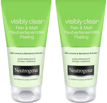 Neutrogena, Facial Wash, Visibly Clear, Pore & Shine, With natural cleanser lime & soothing aloe vera for a long lasting mattifying effect, suitable for oily skin, 200ml