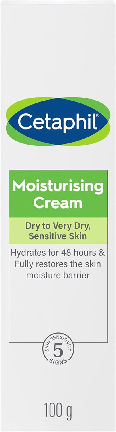 Cetaphil Moisturizing Cream, Face & Body Moisturizer for Men & Women, Dry to Very Dry and Sensitive Skin, Unscented, 453g
