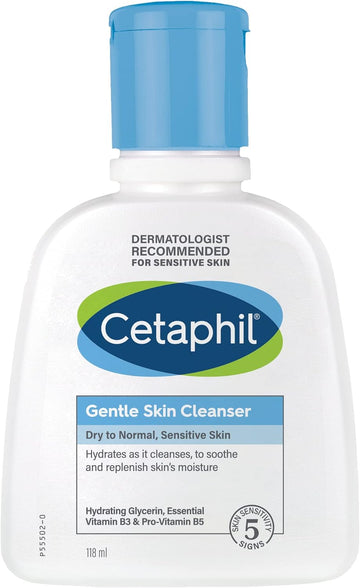 Cetaphil Gentle Skin Cleanser, Face & Body Wash for Dry to Normal, Sensitive Skin, Unscented, 236ml