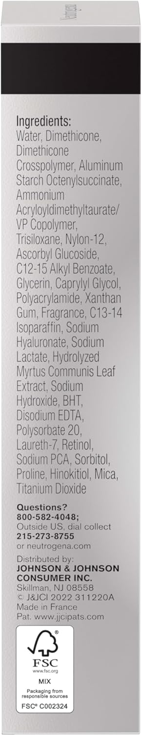 NEUtrogena Rapid Tone Repair Dark Spot Corrector Face Serum With Hyaluronic Acid, Retinol & Vitamin C, Daily Anti Wrinkle Retinol Serum & Dark Spot Corrector To Brighten & Even Tone, 1 Oz