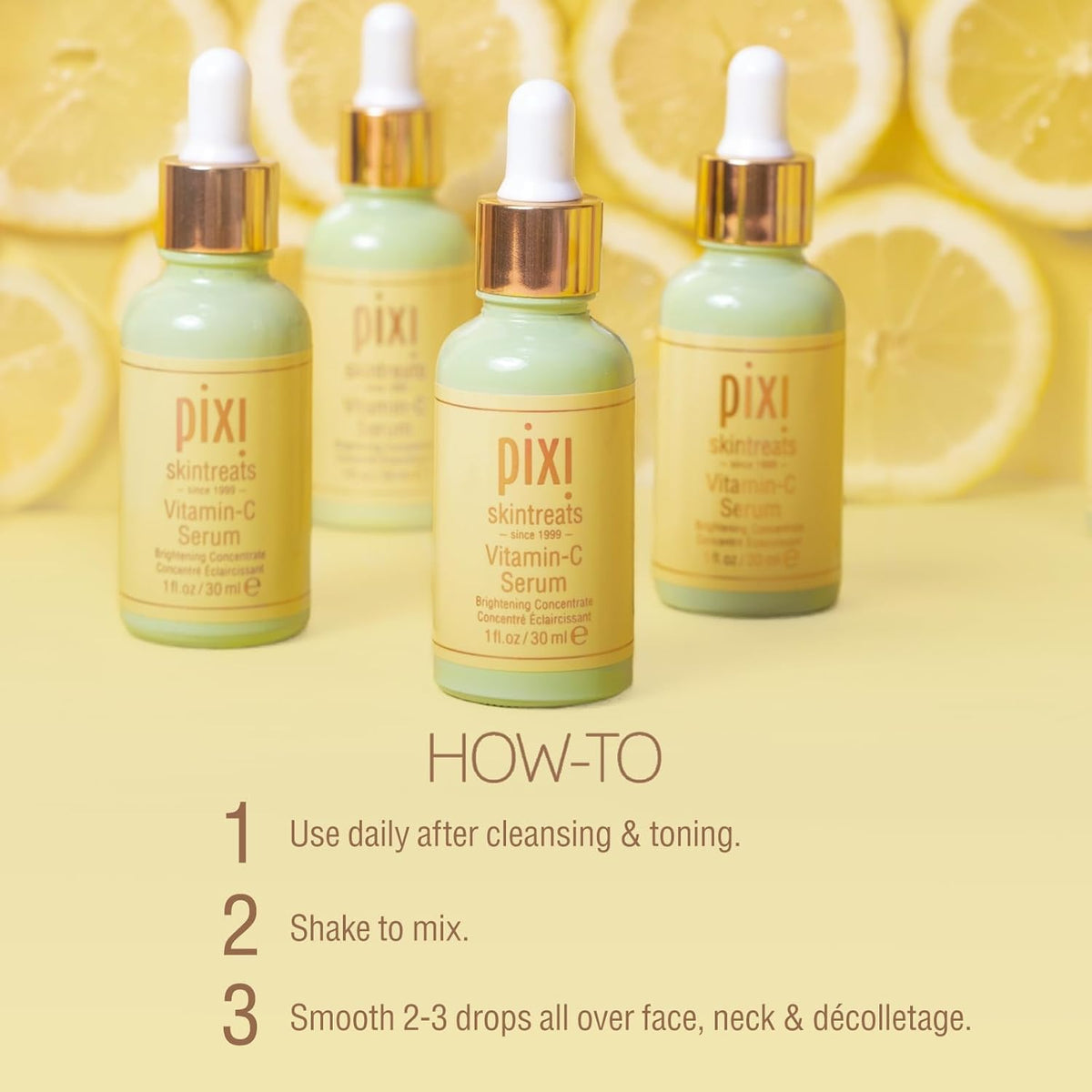 Pixi Beauty Vitamin-C Serum | Brightening Serum For Radiant Skin | Daily Vitamin-C Serum | Maintain A Youthful Complexion | 1.01 Fl Oz