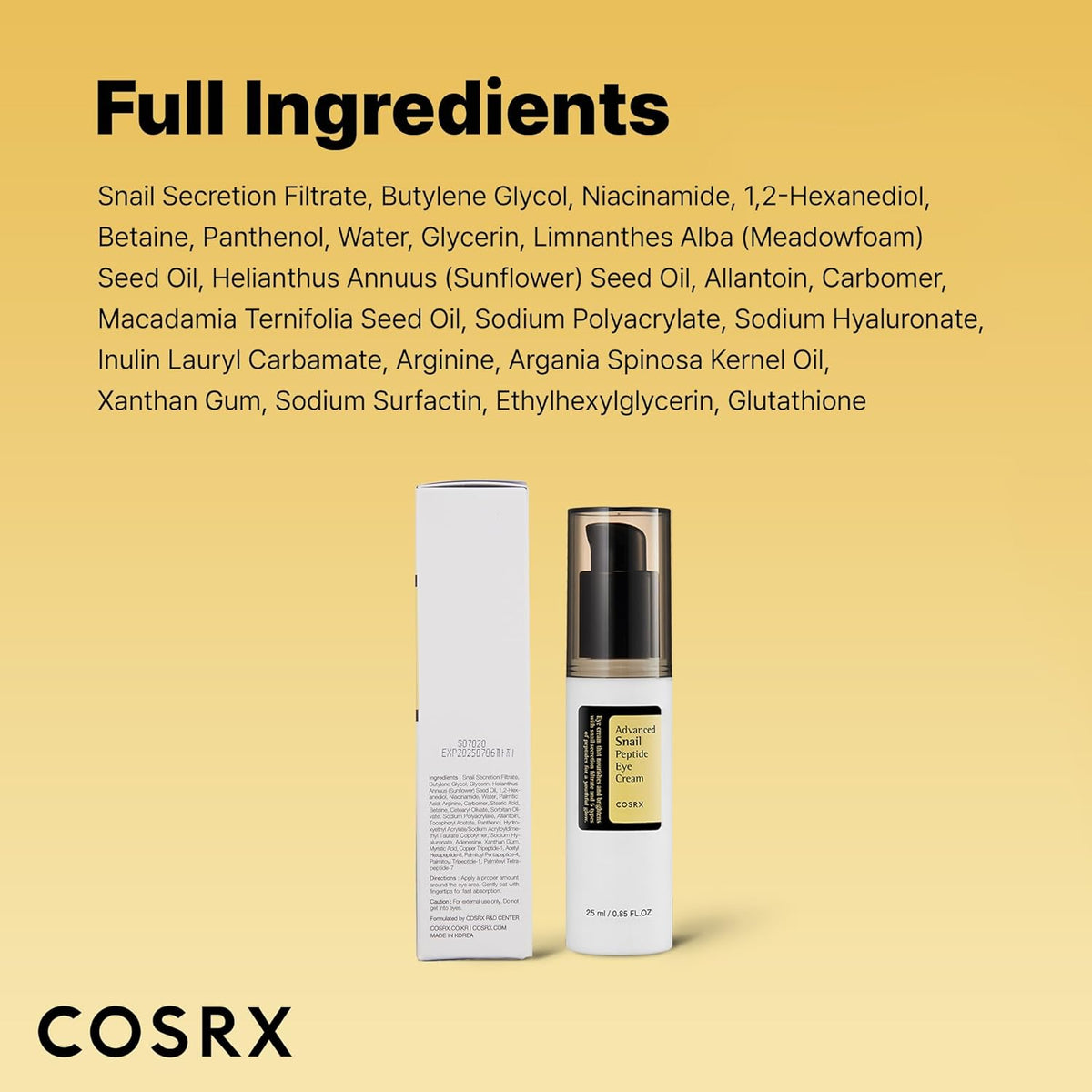 COSRX Advanced Snail Peptide Eye Cream 25ml