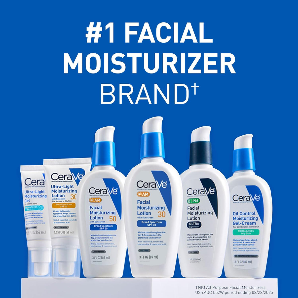 Cerave Pm Facial Moisturizing Lotion, 3 Oz., Multiplied With Derma Roller, 3 Fl Oz (Pack Of 1)