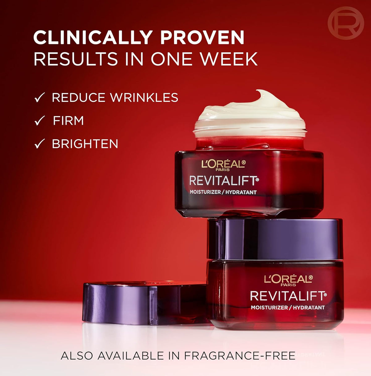 L'OREAL PARIS Skincare Revitalift Triple Power Anti-Aging Face Moisturizer with Pro Retinol, Hyaluronic Acid & Vitamin C to reduce wrinkles, firm and brighten skin, 1.7 Oz - (Packaging May Vary)
