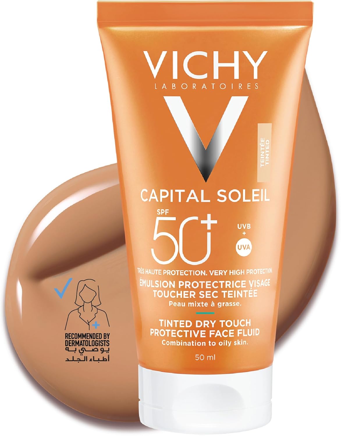 Vichy Capital Soleil BB Anti Shine Tinted Sunscreen for Combination to Oily Skin SPF 50+ 50ml